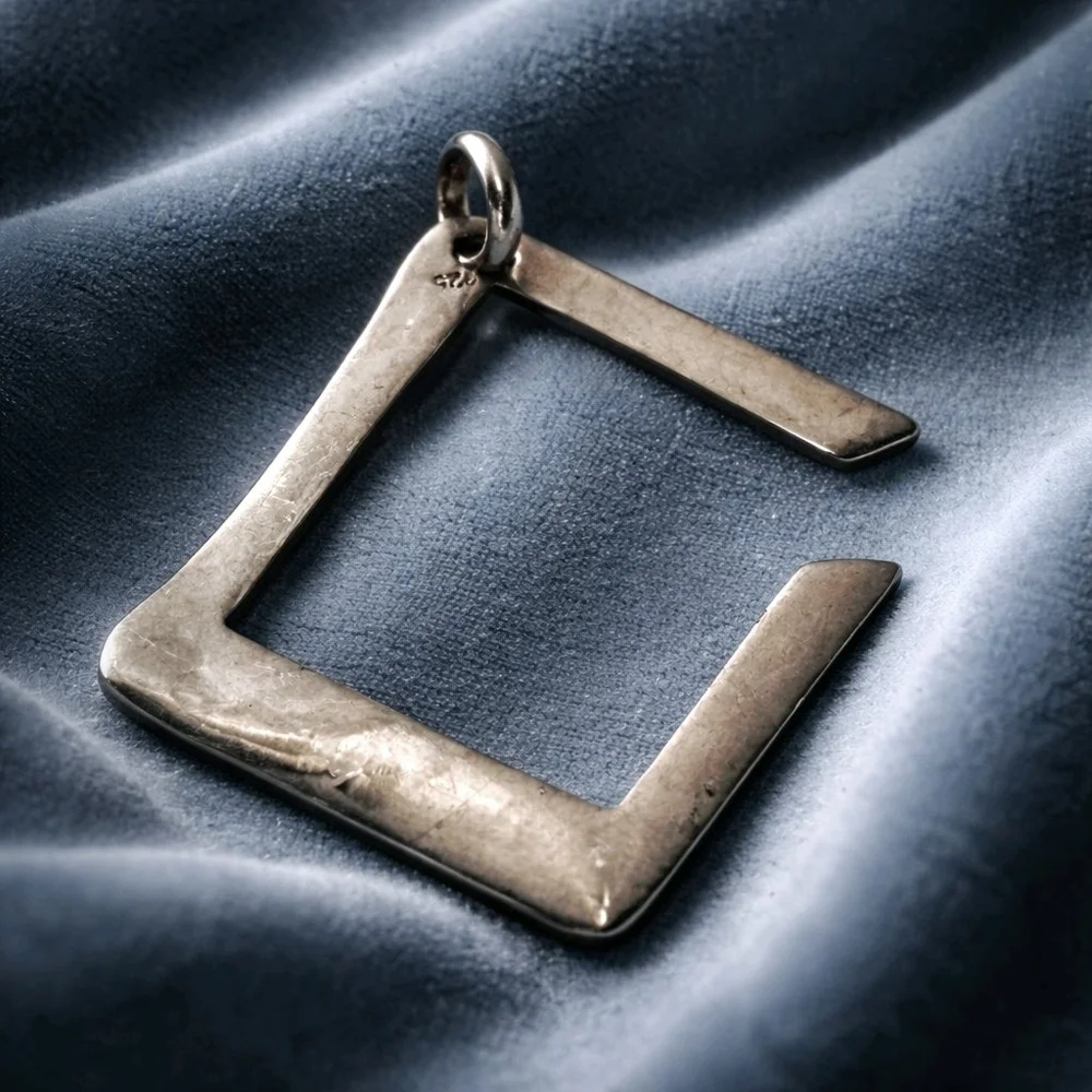 925 Silver Square Pendant